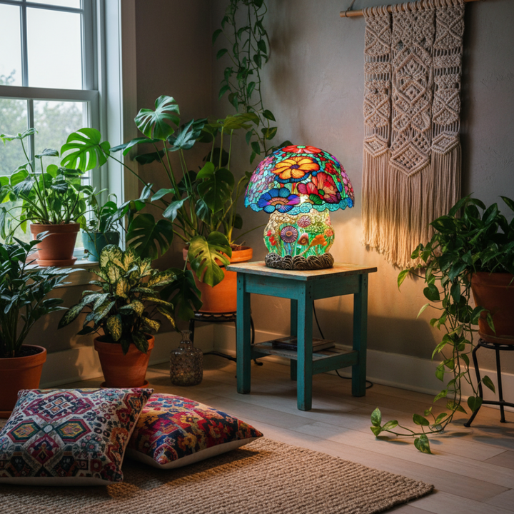 Frosted Mushroom Lampe