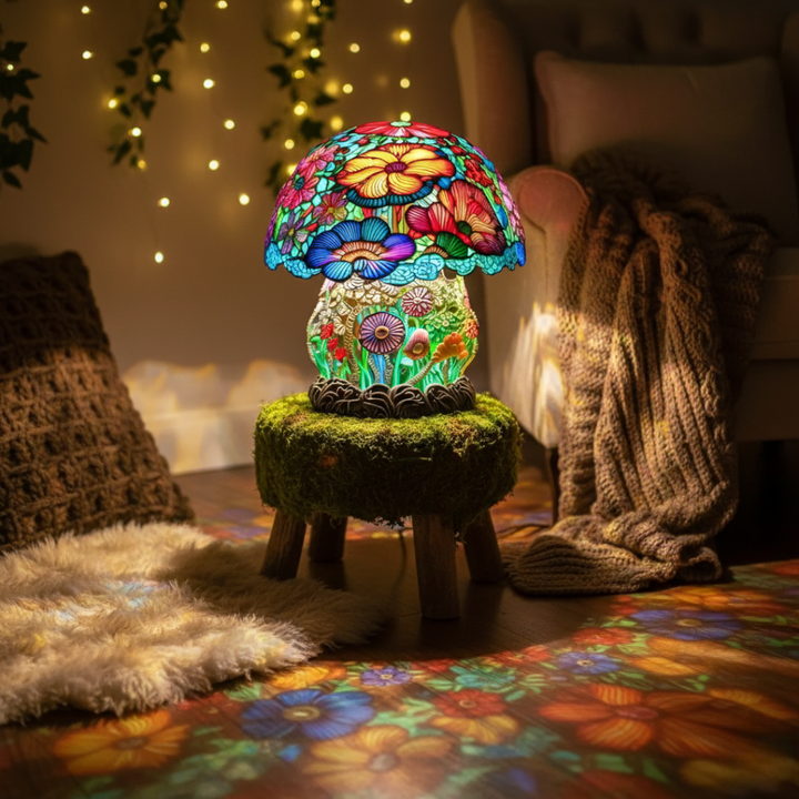 Frosted Mushroom Lampe