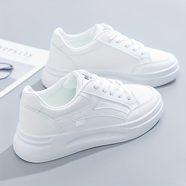 Chic hvide sneakers letvægt komfort
