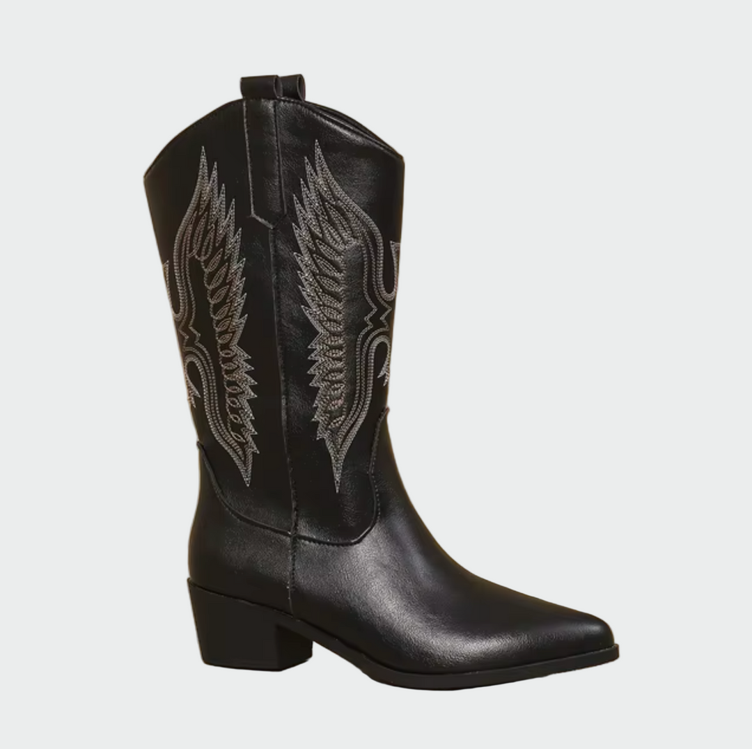 Elena - Lædervest Cowboy-Støvler