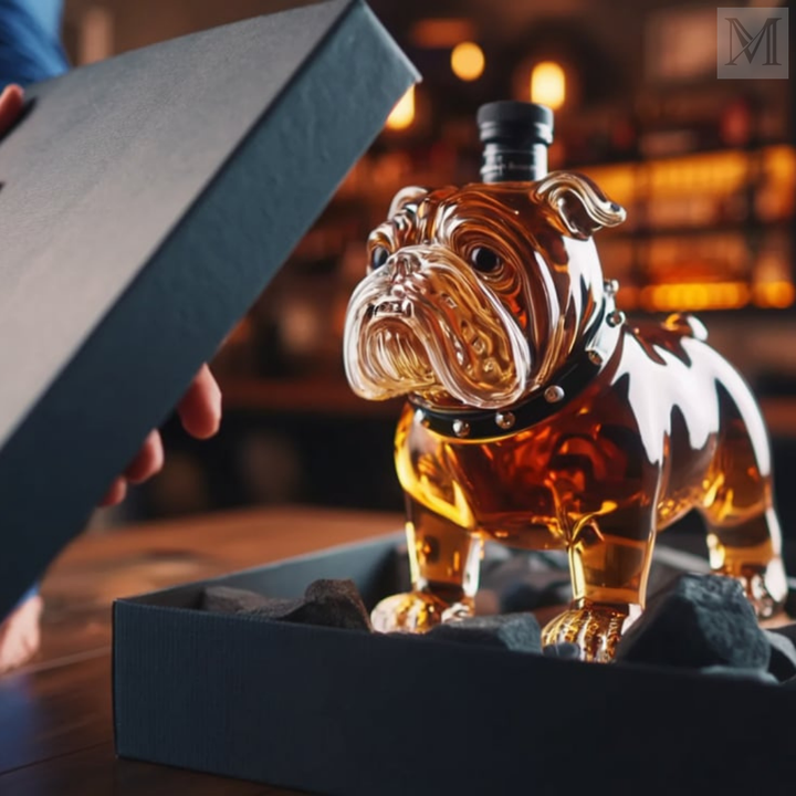 Karafka til whisky - Bulldog udgave