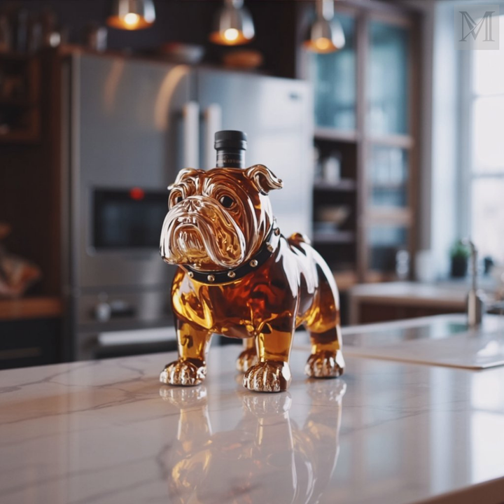 Karafka til whisky - Bulldog udgave