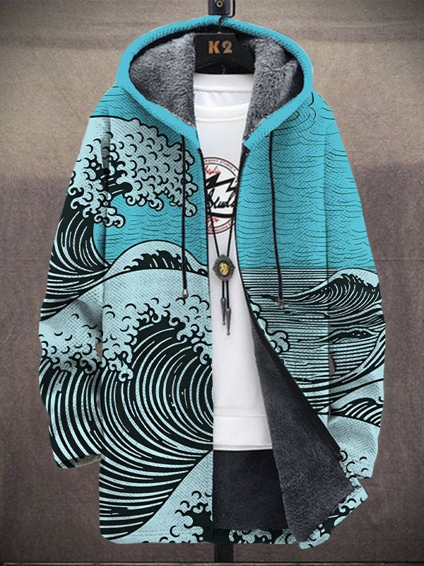 Nalha – Gul cardigan med kunstnerisk mønster