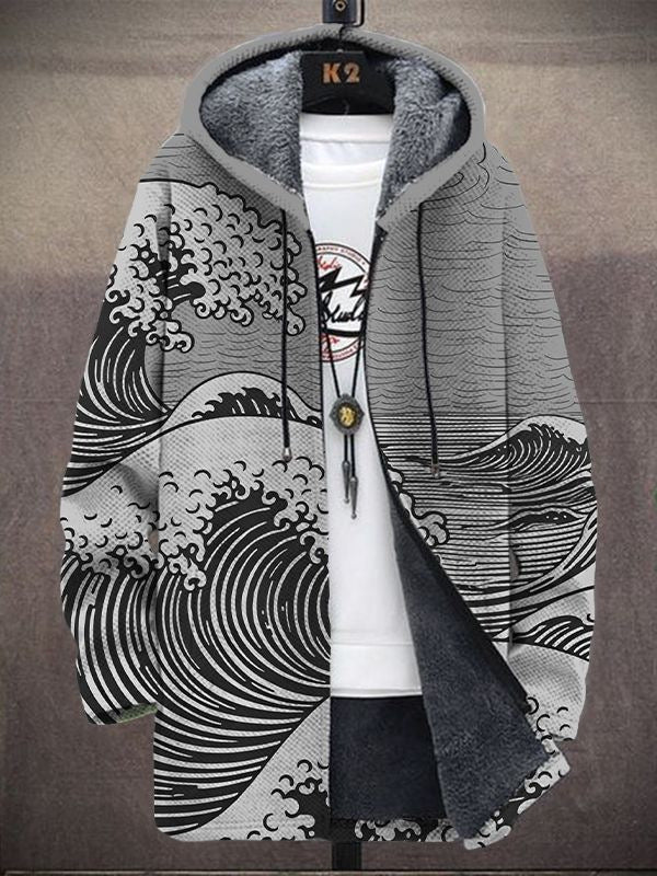 Nalha – Gul cardigan med kunstnerisk mønster