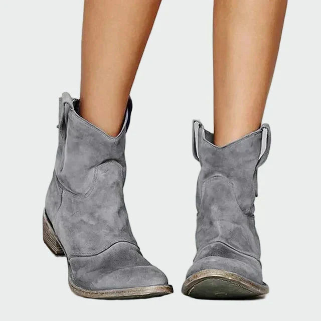 Sára - Retro-Støvler i Cowboy-Stil