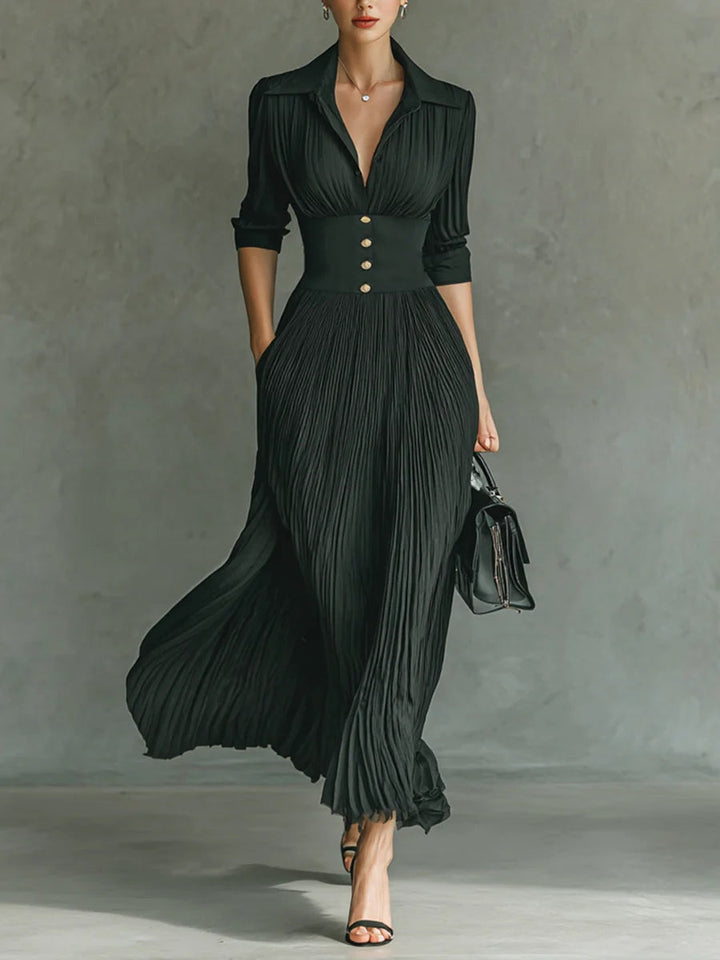 Elvire – Elegant plisseret kjole