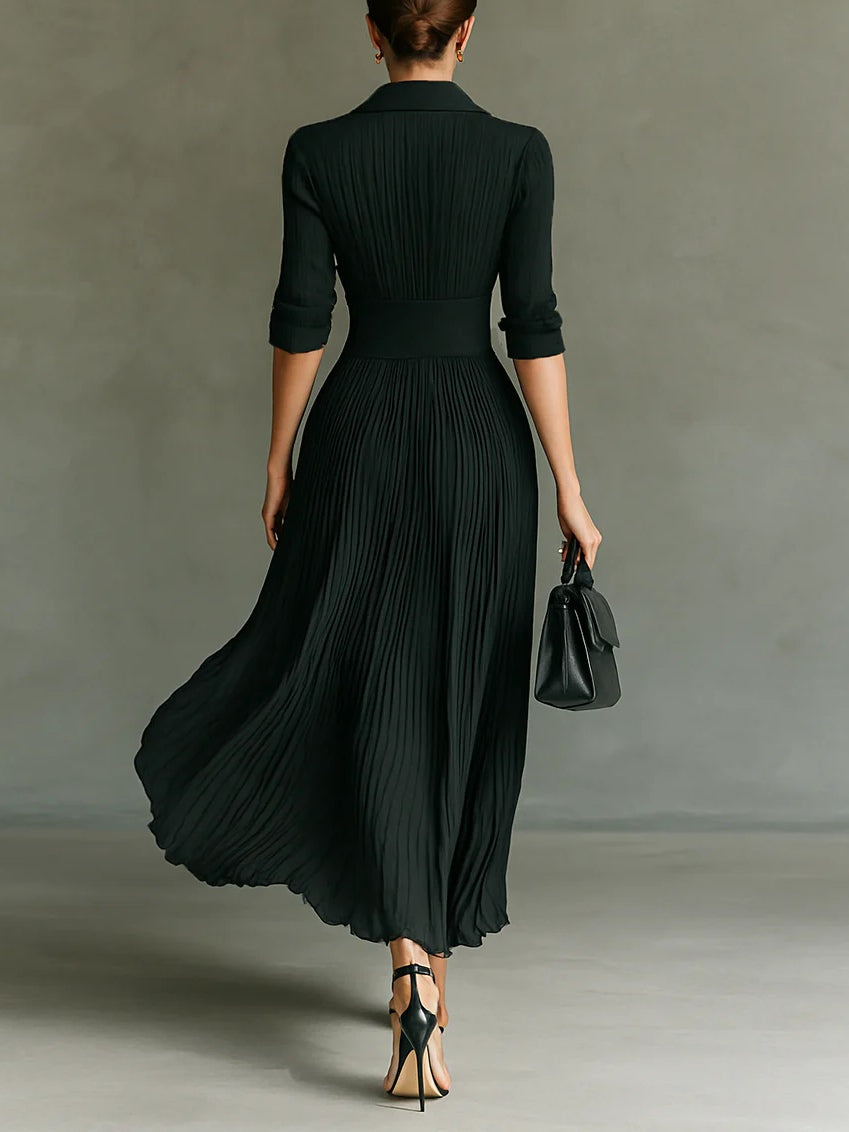 Elvire – Elegant plisseret kjole