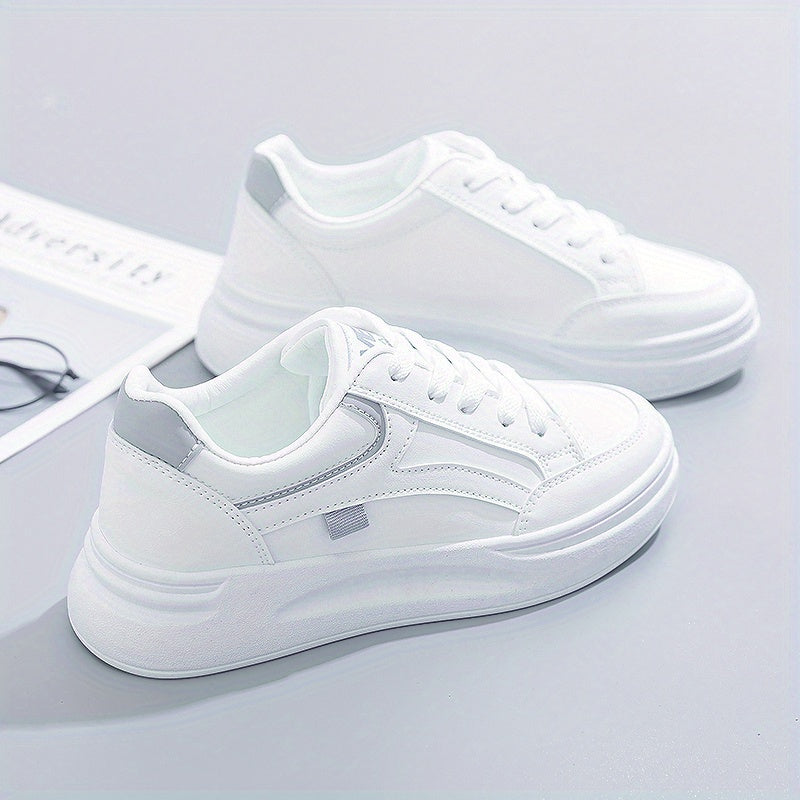 Chic hvide sneakers letvægt komfort