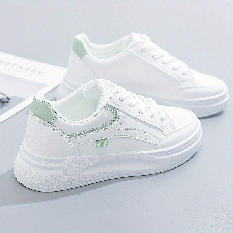 Chic hvide sneakers letvægt komfort
