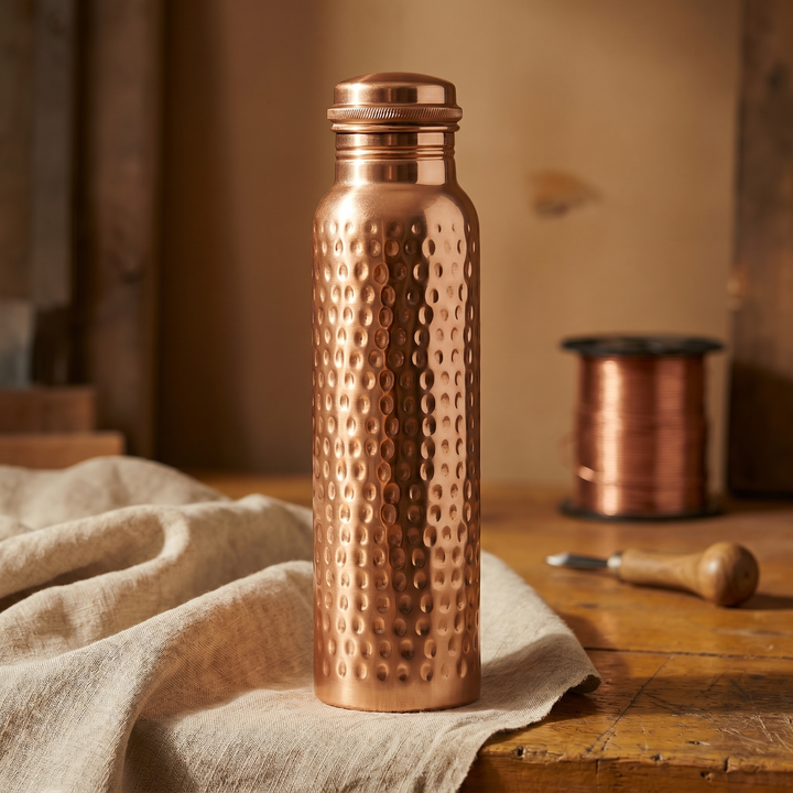 Vandflaske i rent kobber – 950 ml